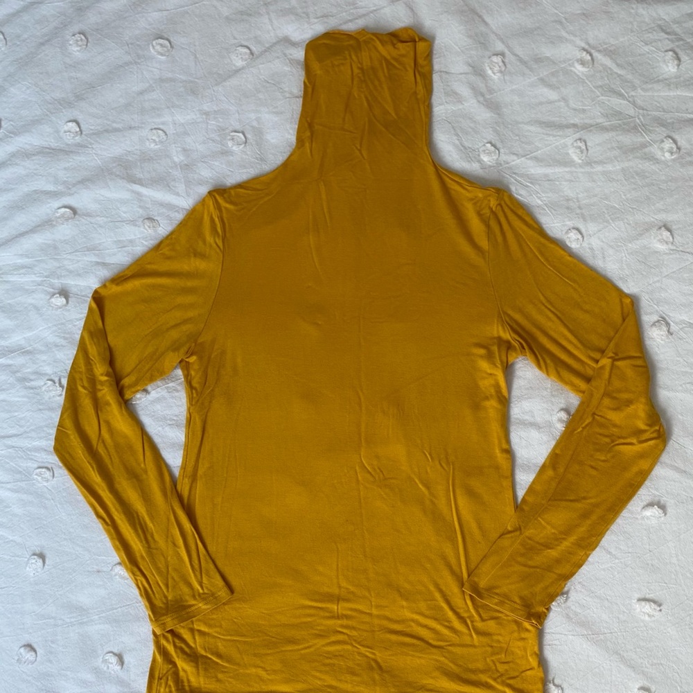 Mustard Yellow Turtle Neck Shirt